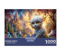 Monstre en Peluche Puzzle 1000 Pièces Jouet en Bois Divertissement Créatif Décoration Intérieure Luminous forêt Challenge Toy Adultes & Enfants des 14 Ans 38x26cm/1000pcs