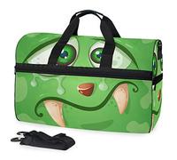 Monstre Fou Vert Sac de Sport de Natation de Sport avec Compartiment À Chaussures Sacs de Sport À Bandoulière Sac À Main pour Voyage Femmes Filles