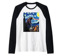 Monstre géant Van Gogh inspiré de la Nuit étoilée Art Fantastique Manche Raglan