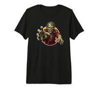 Monstre Horreur Zombie Mort-Vivant Effrayant d'halloween T-Shirt Haut de Gamme