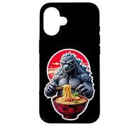 Monstre Japonais lézard Mangeant Ramen Nouilles Amant Art Anime Coque pour iPhone 16