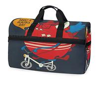 Monstre Mignon Gros Vélo Sac de Sport de Natation de Sport avec Compartiment À Chaussures Sacs de Sport À Bandoulière Sac À Main pour Voyage Femmes Filles