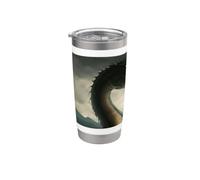 Monstre mystérieux du Loch Ness Gobelet isotherme en acier inoxydable double paroi