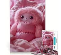 Monstre Oreiller Non Moelleux Puzzle de 1000 Pièces pour Adultes Jeu de Réflexion Découpe Précise Alignement Parfait Activité Amusante en Famille Soirée (38x26cm)