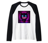 Monstre pelucheux et lumineux, créature mignonne et moelleuse Manche Raglan