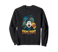 Monstres d'halloween Freak Night - Vampire, Loup-Garou et Zombie Sweatshirt