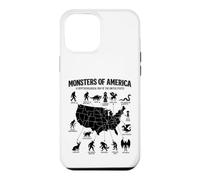 Monstres of America Carte cryptide Folklore des États-Unis Coque pour iPhone 12 Pro Max