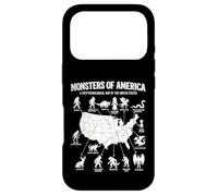 Monstres of America Carte cryptide Folklore des États-Unis Coque pour iPhone 17 Pro