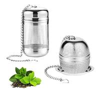 Monsully 2 Filtre à Thé, Boule à Thé Boule D'éPices Tamis à Thé 304 Acier Inoxydable Tasse Filtre à Thé Infuseur thé pour thé en vrac pour Mug, Tasse, Théière, Verre