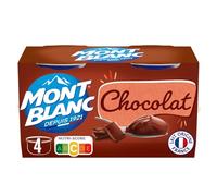 MONT BLANC - Crème Chocolat onctueuse, Plaisir Gourmand et Fondant (Pack 4 x 125 g) - Le lot de 4