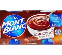 Mont Blanc Crème Dessert Chocolat 4 x 125 g - Lot de 6