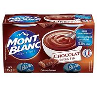 Mont Blanc Crème Dessert Chocolat (lot de 2 x 4 x 125g)