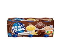 MONT BLANC - Crème Dessert Multivariétés Chocolat/Vanille/Praliné 6X125G - Trois Articles