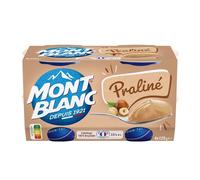 MONT BLANC - Crème Dessert Onctueuse au Praliné, Plaisir Gourmand en Lot de 4x125g - Le lot de 3