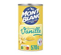 MONT BLANC - Crème Dessert Vanille Onctueuse et Savoureuse, Plaisir Gourmand à Partager (570 g) - Le lot de 4