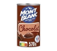 MONT BLANC - Crème Onctueuse au Chocolat, Dessert Gourmand et Fondant en Boîte de 570g - Le lot de 4