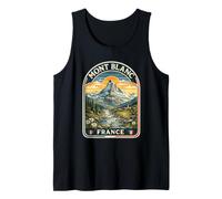 Mont Blanc France Vacances Vintage Alpes Françaises Voyage Débardeur