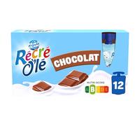 MONT BLANC - Goûters Laitiers Chocolat, Gourdes Récré O'lé, Lot de 12 x 85 g - Lot De 3