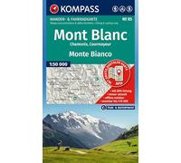 Mont Blanc / Monte Bianco 1:50,000: Hiking and cycling map in one