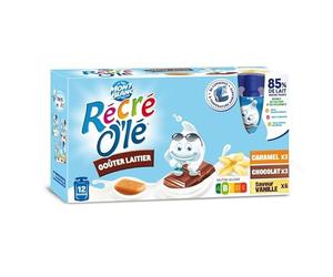 MONT BLANC Récré O'lé Goûters laitiers multi-variétés 12 x 85 g