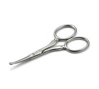 Mont Bleu Ciseaux pour les poils de nez et des oreilles | Lames courbes - Acier au carbone - Fabriqué en Italie, 9 cm