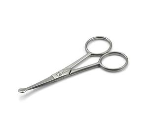 Mont Bleu Ciseaux pour les poils de nez et des oreilles | Lames courbes - Acier au carbone - Fabriqué en Italie, 10 cm