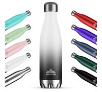 Mont-Clair H2O Gourde isotherme - Bouteille isotherme sans BPA - Gourde inox 750ML, 24h froid & 12h chaud - Bouteille d'eau en acier - 750ML, Blanc & Gris