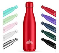 Mont-Clair l'O Gourde isotherme - Bouteille isotherme sans BPA - Gourde inox 500ML, 24h froid & 12h chaud - Bouteille d'eau en acier - 500ML, Rouge