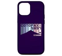 Mont Cotopaxi Équateur Amérique du Sud Volcan Souvenir Rétro Coque pour iPhone 12/12 Pro