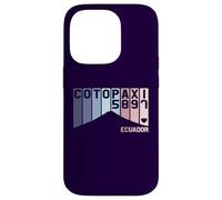 Mont Cotopaxi Équateur Amérique du Sud Volcan Souvenir Rétro Coque pour iPhone 14 Pro