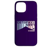 Mont Cotopaxi Équateur Amérique du Sud Volcan Souvenir Rétro Coque pour iPhone 15