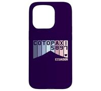Mont Cotopaxi Équateur Amérique du Sud Volcan Souvenir Rétro Coque pour iPhone 15 Pro