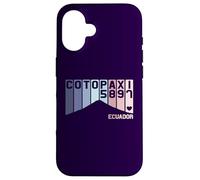 Mont Cotopaxi Équateur Amérique du Sud Volcan Souvenir Rétro Coque pour iPhone 16