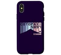 Mont Cotopaxi Équateur Amérique du Sud Volcan Souvenir Rétro Coque pour iPhone X/XS