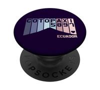 Mont Cotopaxi Équateur Amérique du Sud Volcan Souvenir Rétro PopSockets PopGrip Adhésif