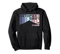 Mont Cotopaxi Équateur Amérique du Sud Volcan Souvenir Rétro Sweat à Capuche