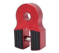 Mont de Manille de treuil Lourd 30000lbs Chargement Universal D Ring Mount avec Pin de Fer en Caoutchouc pour ATV UTV SUV Pickup Trucks Aluminium Alliage (Rouge)