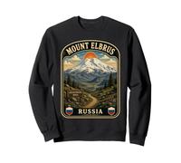 Mont Elbrus Russie Vintage Caucase Mountain Travel Sweatshirt