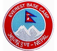 Mont Everest Camp de base du Népal Iron on Patch/8,9 cm brodée Trekking badge
