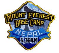 Mont Everest Camp de base du Népal Patch brodé fer à repasser/coudre sur badge alpinisme escalade Applique Voyage souvenir DIY Sac à dos T-shirt pour homme de voyage