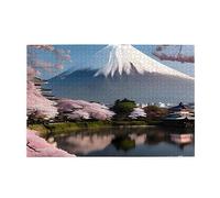 Mont Fuji au début du printemps Puzzle en bois adulte 1000 pièces pour un festin visuel parfait ! 1000 pièces