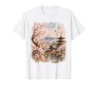 Mont Fuji Japan Cherry Blossom Voyage Japonais T-Shirt Graphique avec Valeur