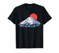 Mont Fuji Japon Art Origami Esthétique Asiatique Sakura T-Shirt