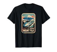 Mont Fuji Japon Shinkansen Bullet Train Rétro Vintage T-Shirt