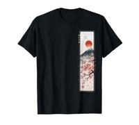 Mont Fuji Japonais en esthétique Sakura Fleur Soleil Levant T-Shirt