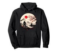 Mont japonais fuji Sakura et Samouraï dans un Paysage- japan Sweat à Capuche