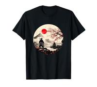Mont japonais Fuji Sakura et samouraï dans un paysage - Japon T-Shirt