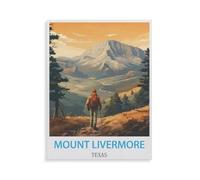 Mont Livermore Texas，Puzzle pour Adultes 1000 Pièces en Bois Puzzles Jeu Cadeau Accueil Décoratif Mots Croisés（75x50cm）-HG83