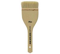 MONT MARTE Brosse en Bois de pin en Poils de chèvre, Naturel, 75mm
