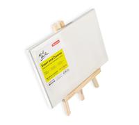 Mont Marte Chevalet de Table avec Toile 20x30cm - Chevalet compact en Pin - Pour Peinture et Expression Artistique